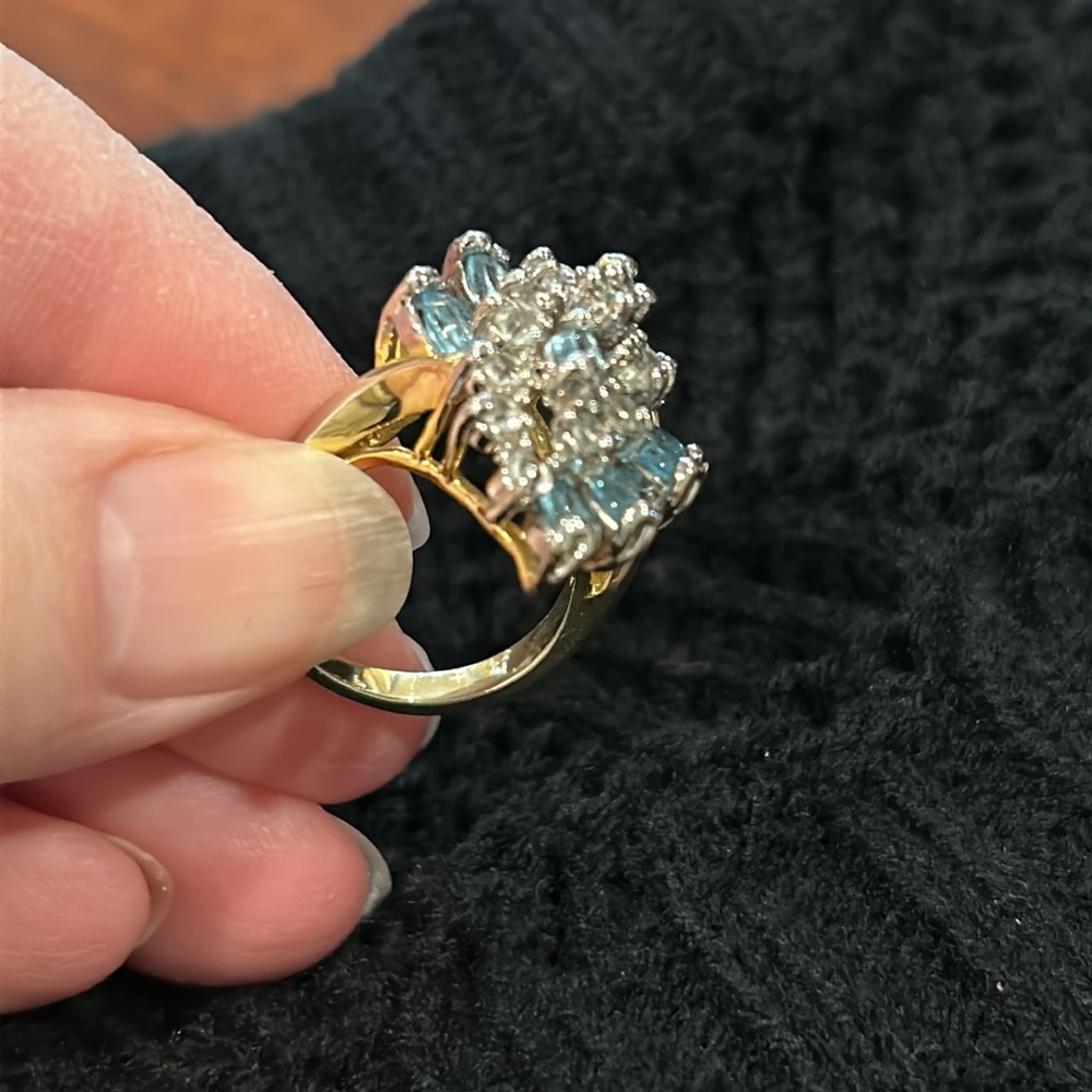 Blue Ring.  6 1/2 - Picture 10 of 17